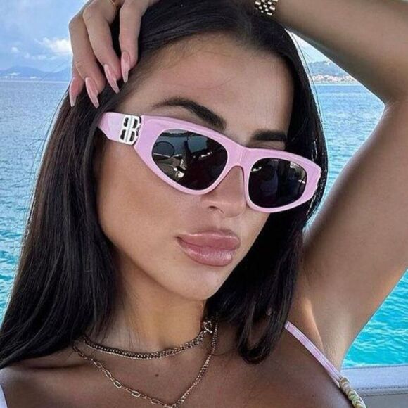 Balenciaga Other - SALE! NEW Balenciaga BB0095S 013 Pink Silver Grey Cat Eye Unisex Sunglasses